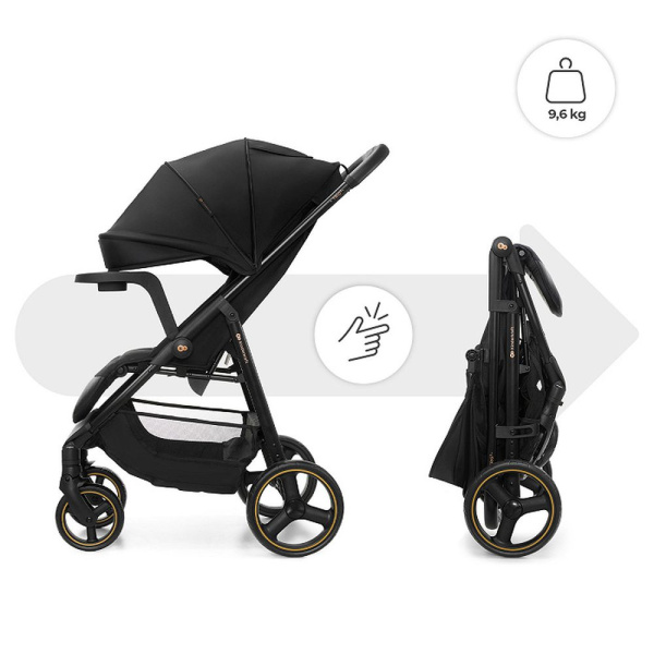 Poussette trig 3 avec tablette black Kinderkraft