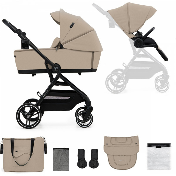 Poussette duo yoxi 2 en 1 beige Kinderkraft