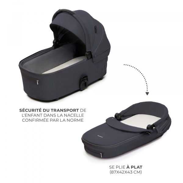 Poussette duo nea² deep grey Kinderkraft