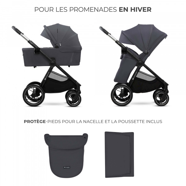 Poussette duo nea² deep grey Kinderkraft