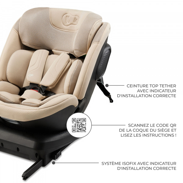 Siège auto xpedition3 i-size beige Kinderkraft