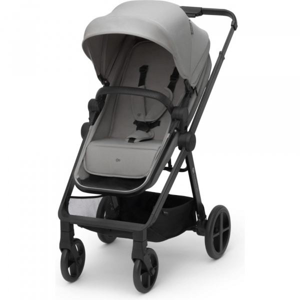 Poussette 4 en 1 newly gris + siège auto mink pro + base Kinderkraft