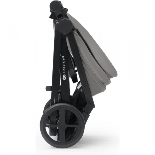 Poussette 4 en 1 newly gris + siège auto mink pro + base Kinderkraft