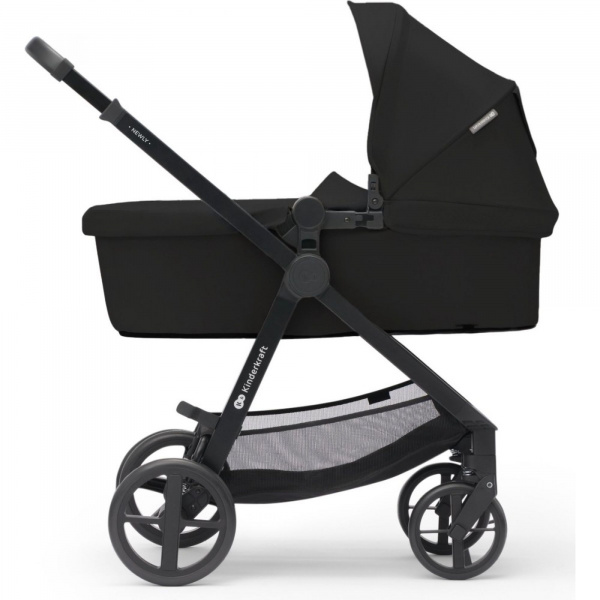 Poussette 4 en 1 newly noir + siège auto mink pro + base Kinderkraft