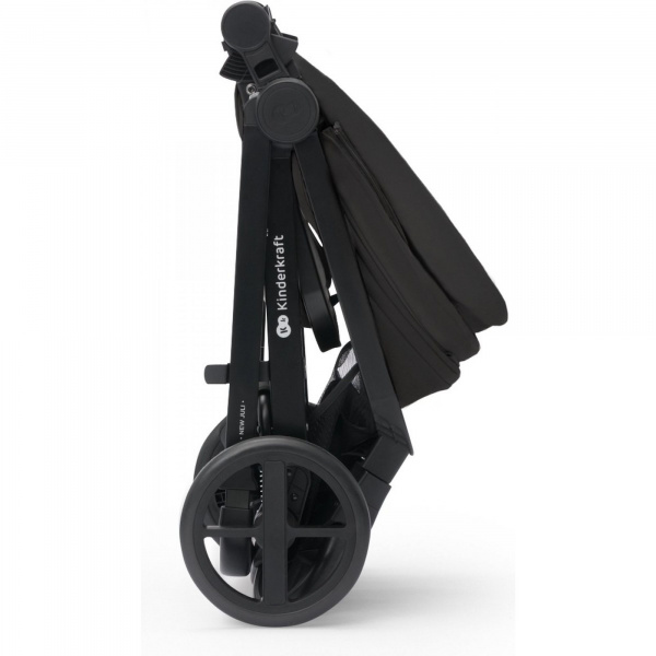 Poussette 4 en 1 newly noir + siège auto mink pro + base Kinderkraft