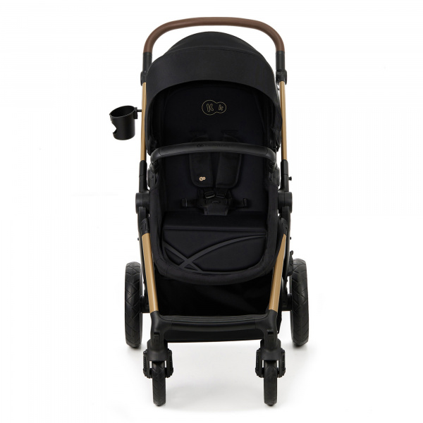 Poussette trio moov 2 eva wheels avec base pure black Kinderkraft