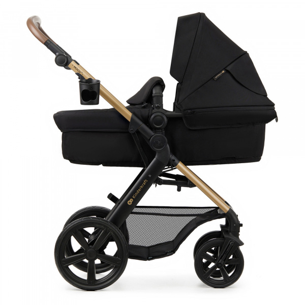 Poussette trio moov 2 eva wheels avec base pure black Kinderkraft