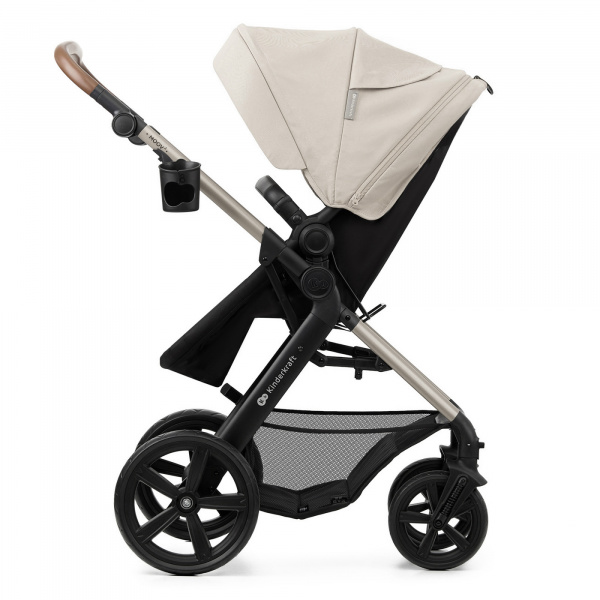 Poussette trio moov 2 eva wheels avec base moonlight grey Kinderkraft