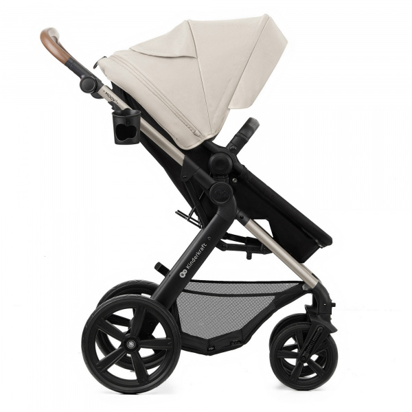 Poussette trio moov 2 eva wheels avec base moonlight grey Kinderkraft
