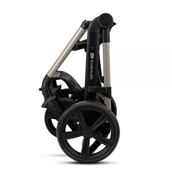 Poussette trio moov 2 eva wheels avec base moonlight grey Kinderkraft
