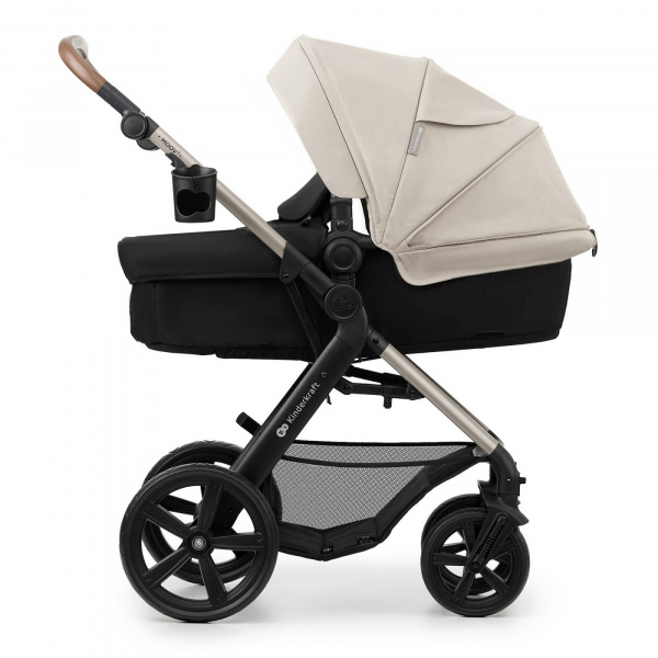 Poussette trio moov 2 eva wheels avec base moonlight grey Kinderkraft