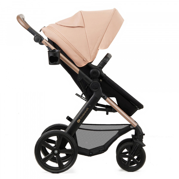 Poussette trio moov 2 eva wheels avec base sand beige Kinderkraft
