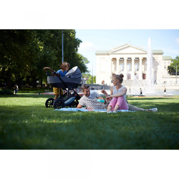 Poussette 3en1 prime 3 gris Kinderkraft