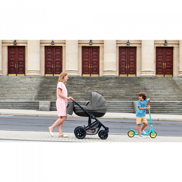 Poussette 3en1 prime 3 noir Kinderkraft