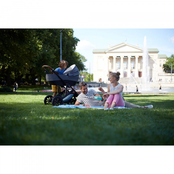 Poussette 3en1 prime 3 noir Kinderkraft