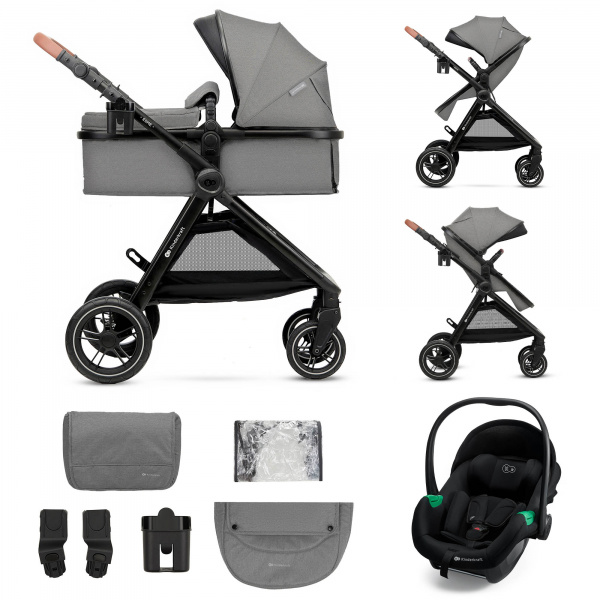 Poussette trio esme pro 3 en 1 gris Kinderkraft
