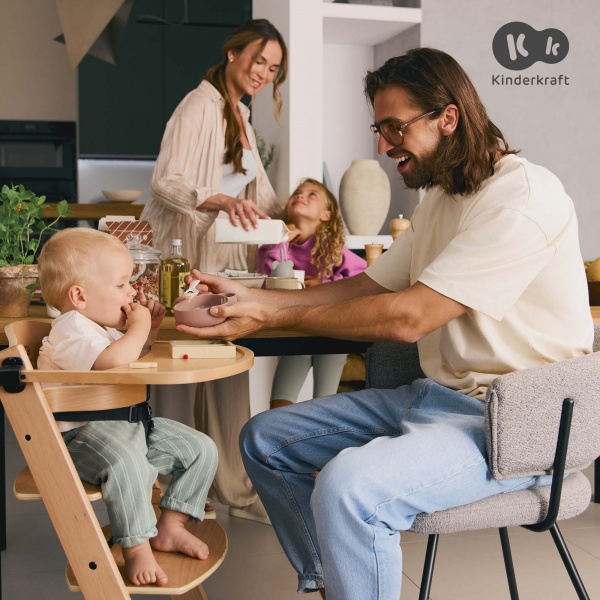 Chaise haute évolutive enock beige Kinderkraft