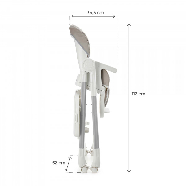 Chaise haute 3-en-1 tulo beige Kinderkraft