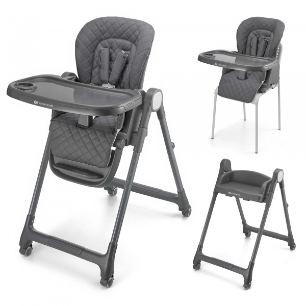 Chaise haute 3-en-1 tulo grey Kinderkraft