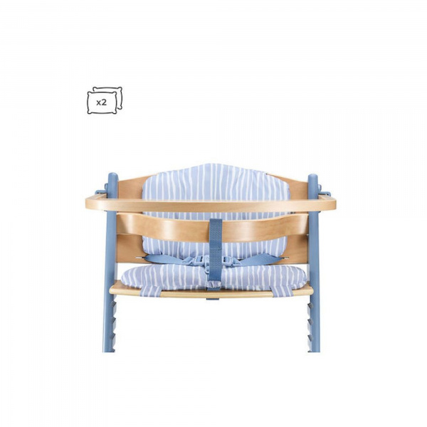 Chaise haute évolutive enock avec coussins nordic breeze Kinderkraft