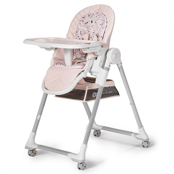Chaise haute lastree - pink Kinderkraft