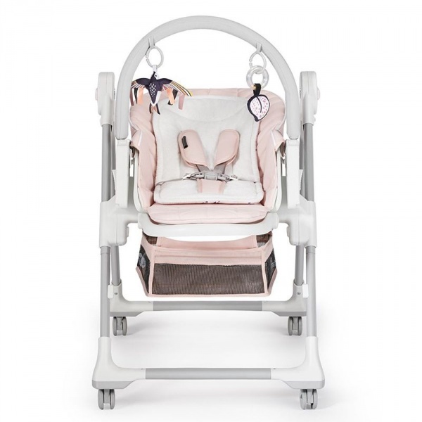 Chaise haute lastree - pink Kinderkraft