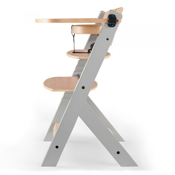 Chaise haute évolutive enock grey wood Kinderkraft