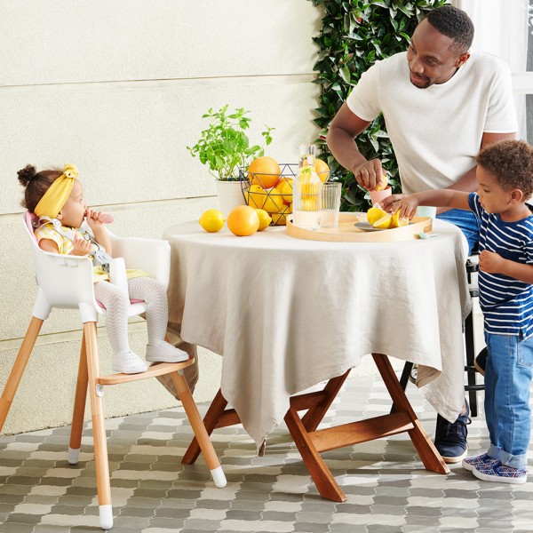 Chaise haute sienna grey Kinderkraft