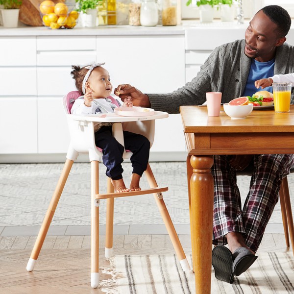 Chaise haute sienna grey Kinderkraft