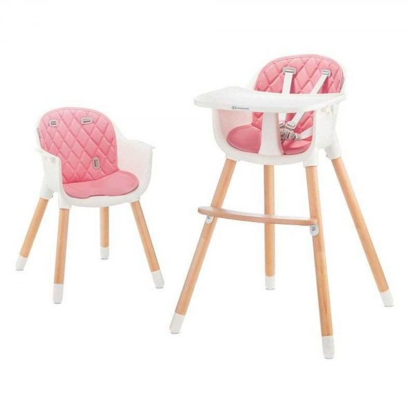 Chaise haute évolutive sienna rose Kinderkraft