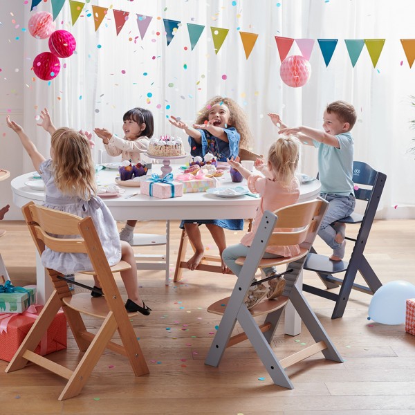 Chaise haute évolutive enock gris Kinderkraft