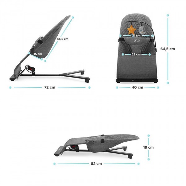 Transat mimi - gris Kinderkraft