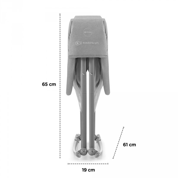 Berceau lovi gris Kinderkraft