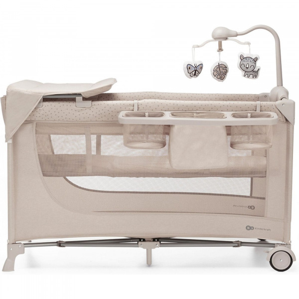 Les imparfaits - lit parapluie joy² beige avec accessoires Kinderkraft