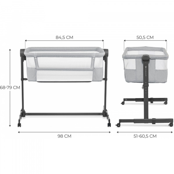 Lit cododo neste up² gris Kinderkraft