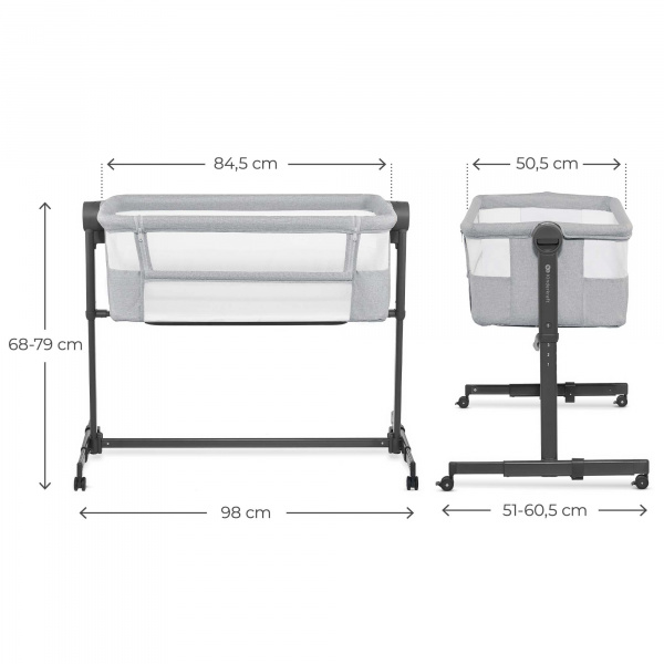 Lit cododo neste up² gris clair Kinderkraft