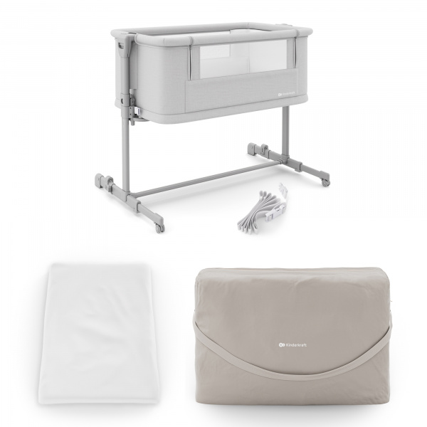 Lit cododo bébé nestee grow 2 light grey Kinderkraft