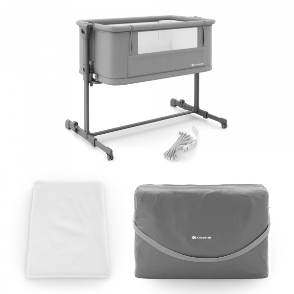 Lit cododo bébé nestee grow 2 dark grey Kinderkraft