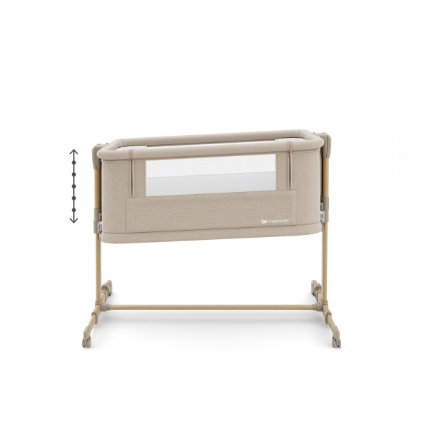 Lit cododo bébé nestee grow 2 beige wood Kinderkraft