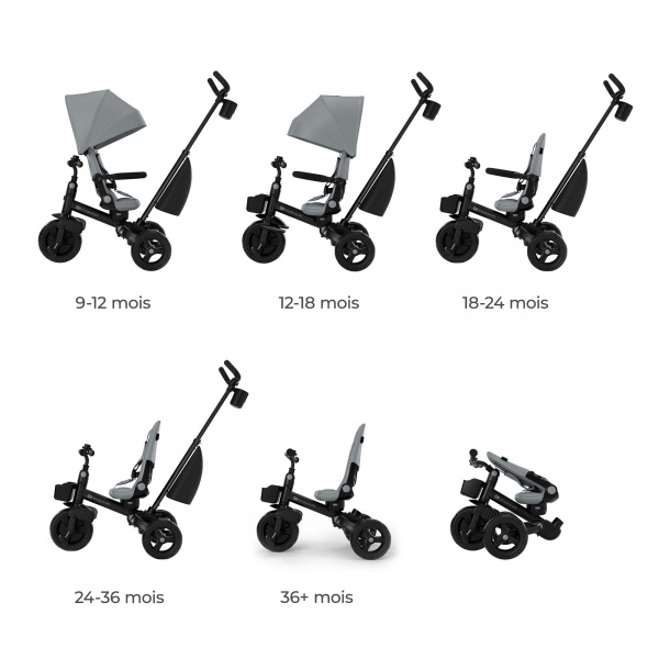 Tricycle aveo 2 plus - grey Kinderkraft