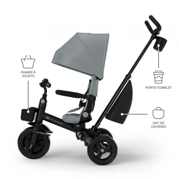 Tricycle aveo 2 plus - grey Kinderkraft