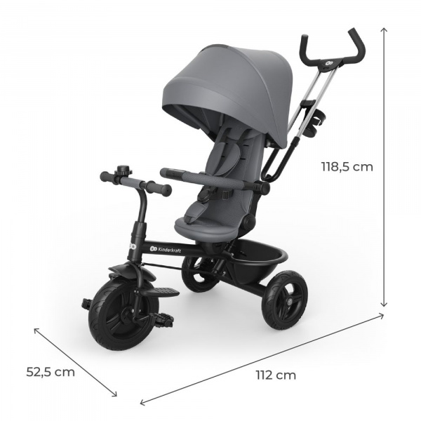 Tricycle aston 2 - grey Kinderkraft