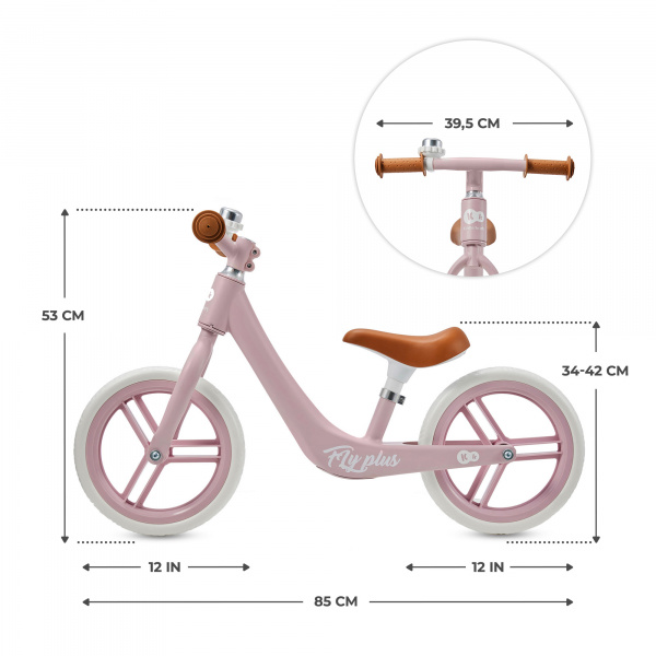 Draisienne fly plus powder pink Kinderkraft