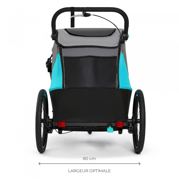 Remorque vélo enfant 3en1 nava bleu Kinderkraft