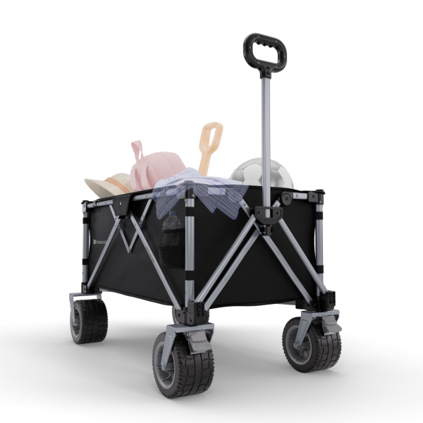 Chariot de transport pliable rollster noir Kinderkraft