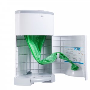 Pack poubelle à couches 26l blanche + 4 recharges anti-odeurs Korbell