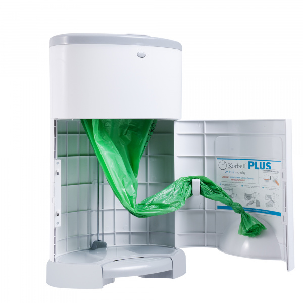 Poubelle à couches 26l + 1 recharge Korbell