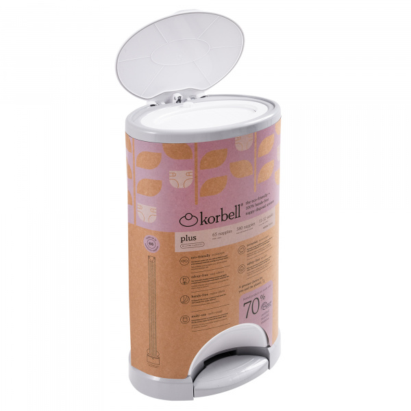 Poubelle à couches 26l + 1 recharge Korbell