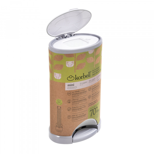 Poubelle à couches 9l + 1 recharge Korbell