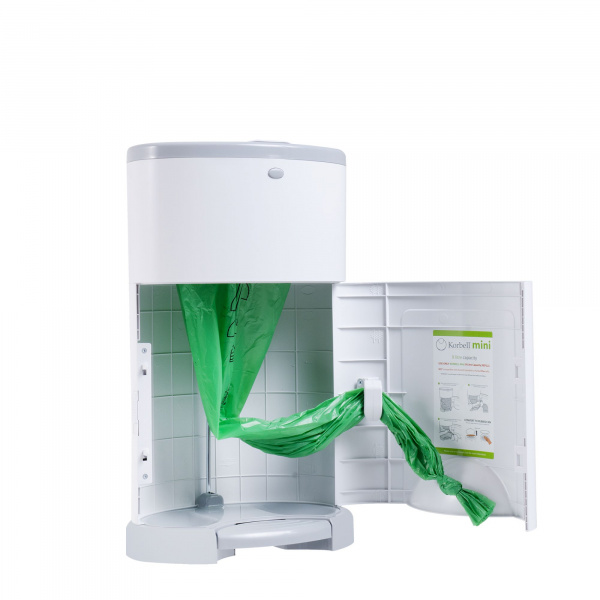 Pack poubelle à couches 9l blanche + 4 recharges anti-odeurs Korbell